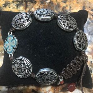 Lucky silver toned bracelet. Super stylish